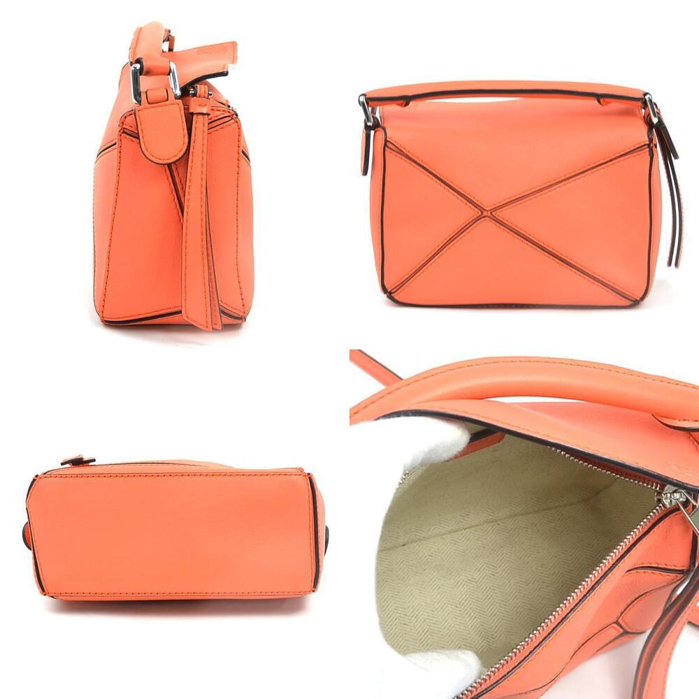 Loewe silver Bag crossbody orange leather handbag Puzzle shoulder
